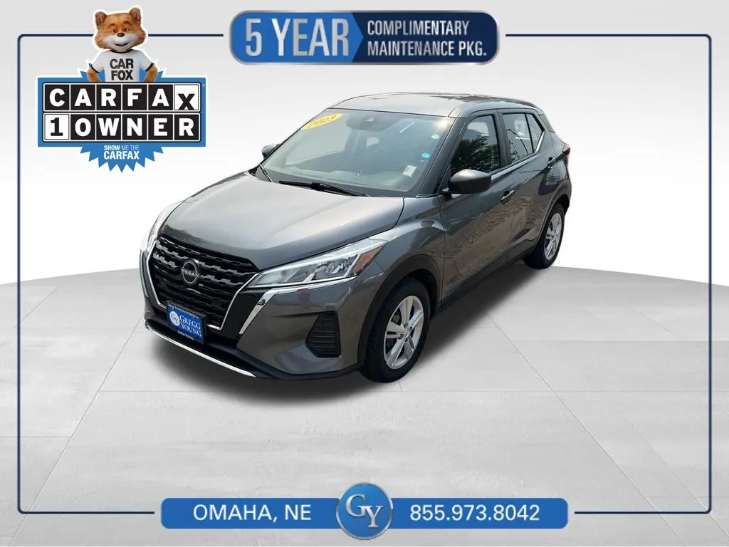 Gray 2023 Nissan Kicks S for sale in Omaha, NE
