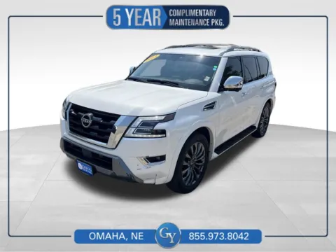 White 2023 Nissan Armada Platinum for sale in Omaha, NE