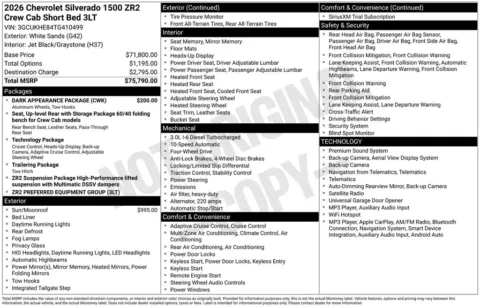 Photos of 2026 Chevrolet Silverado 1500 ZR2 for sale in Omaha, NE at Gregg Young Chevrolet of Omaha