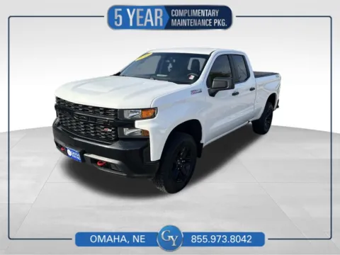 White 2019 Chevrolet Silverado 1500 Custom Trail Boss for sale in Omaha, NE