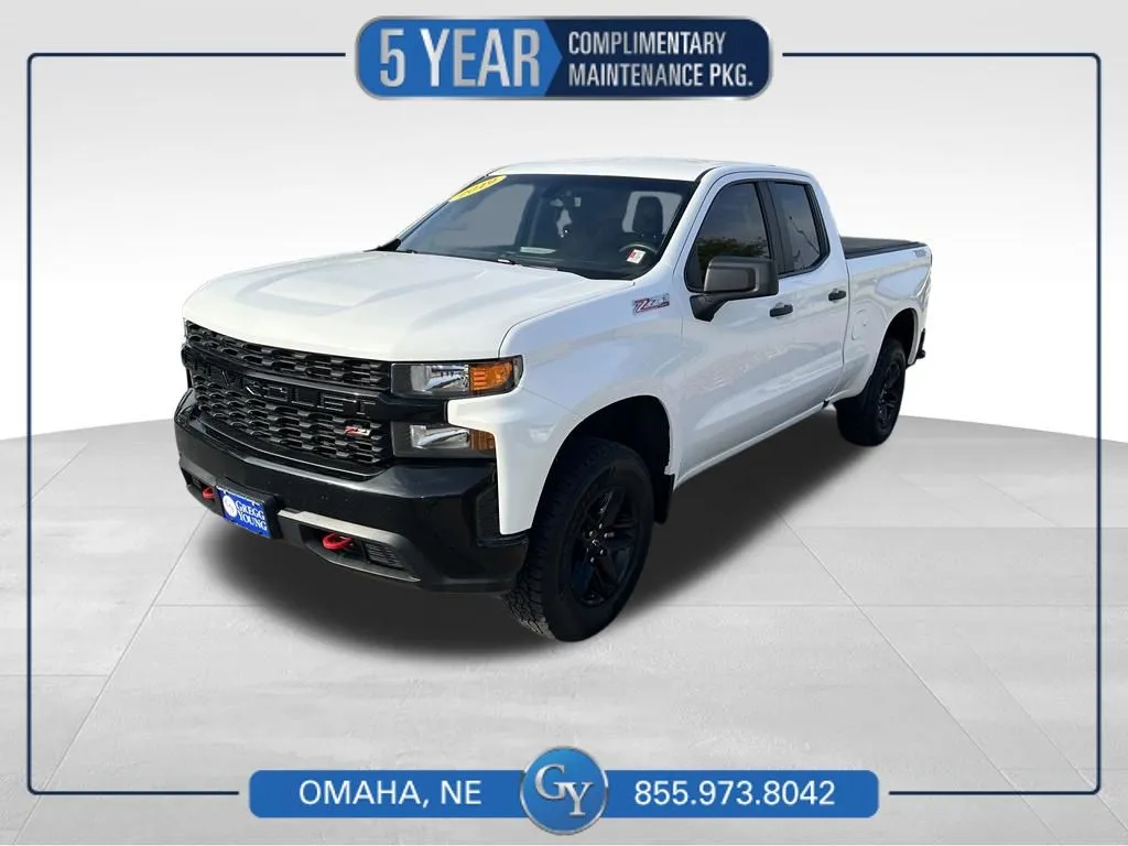 White 2019 Chevrolet Silverado 1500 Custom Trail Boss for sale in Omaha, NE