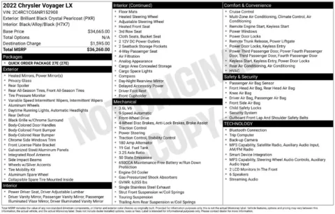 Photos of 2022 Chrysler Voyager LX for sale in Omaha, NE at Gregg Young Chevrolet of Omaha