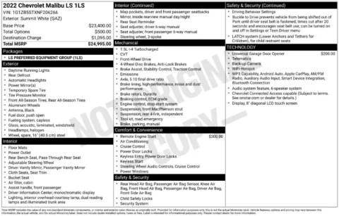 Photos of 2022 Chevrolet Malibu LS for sale in Omaha, NE at Gregg Young Chevrolet of Omaha