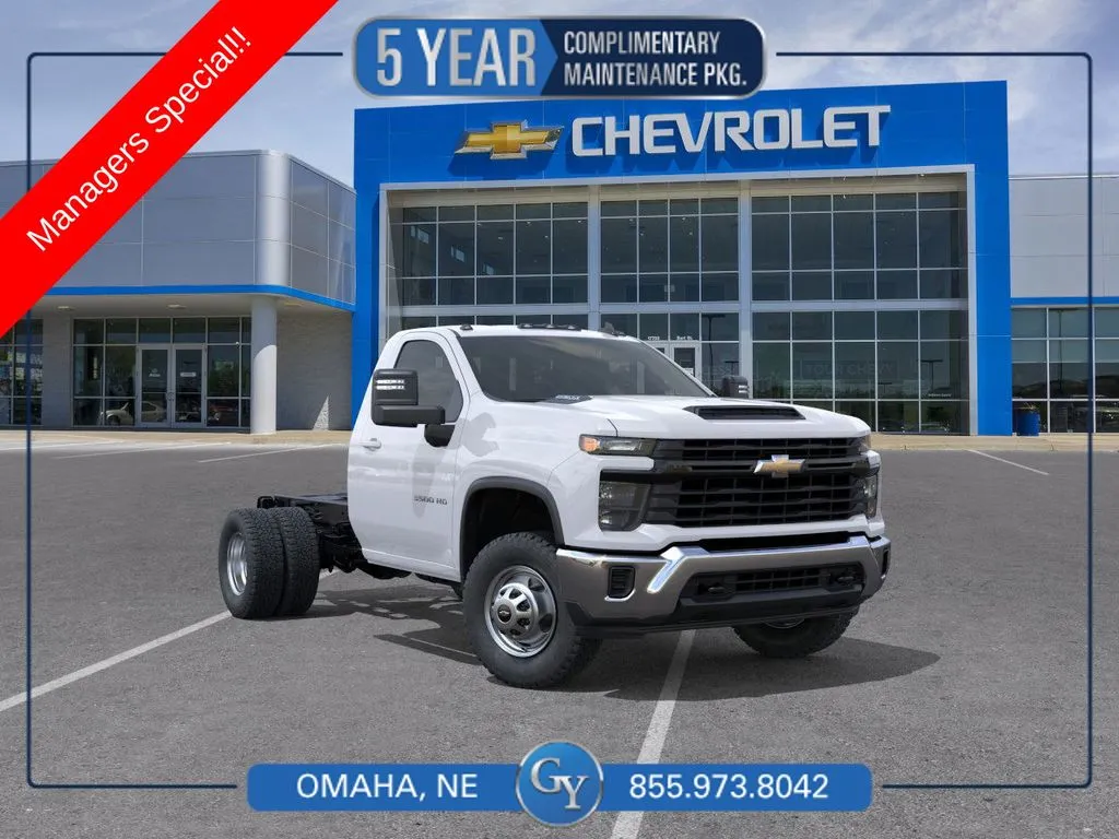 White 2025 Chevrolet Silverado 3500HD Work Truck for sale in Omaha, NE