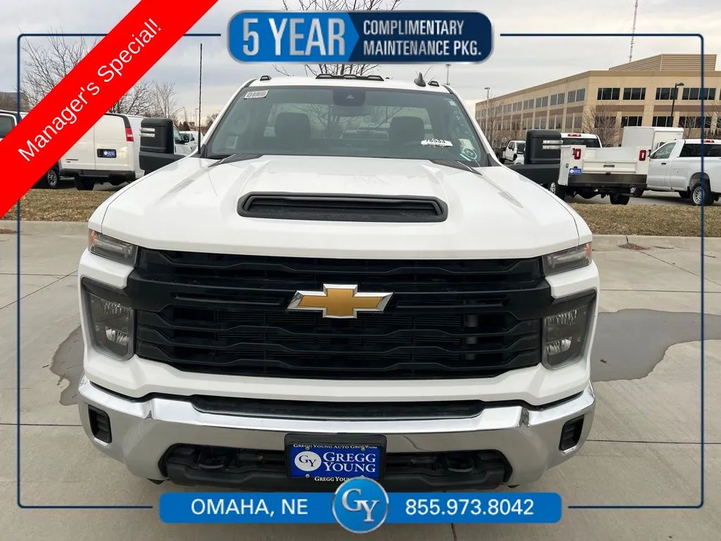 White 2025 Chevrolet Silverado 3500 HD Work Truck for sale in Omaha, NE