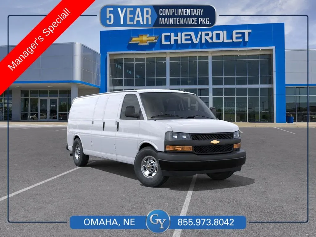 White 2025 Chevrolet Express 3500 Work Van for sale in Omaha, NE