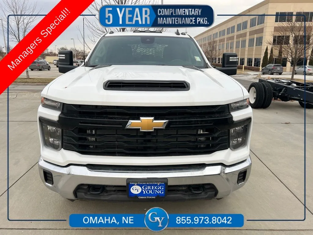White 2025 Chevrolet Silverado 3500HD Work Truck for sale in Omaha, NE