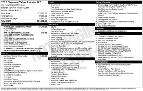 Photos of 2025 Chevrolet Tahoe Premier for sale in Omaha, NE at Gregg Young Chevrolet - Omaha