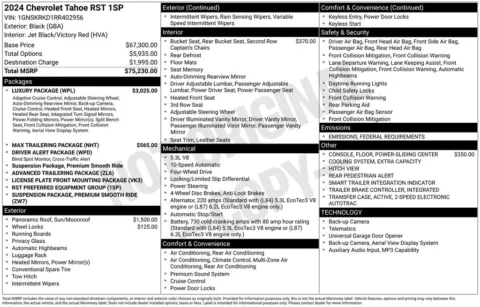 Photos of 2024 Chevrolet Tahoe RST for sale in Omaha, NE at Gregg Young Chevrolet - Omaha