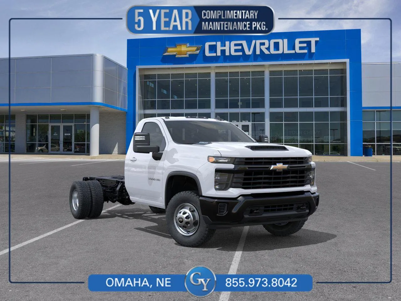 White 2026 Chevrolet Silverado 3500HD CC Work Truck for sale in Omaha, NE