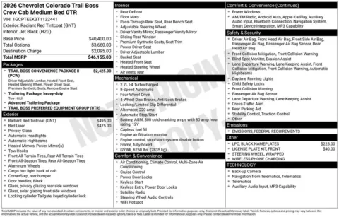 Photos of 2026 Chevrolet Colorado Trail Boss for sale in Omaha, NE at Gregg Young Chevrolet - Omaha