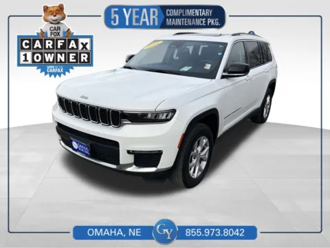 White 2022 Jeep Grand Cherokee L Limited for sale in Omaha, NE