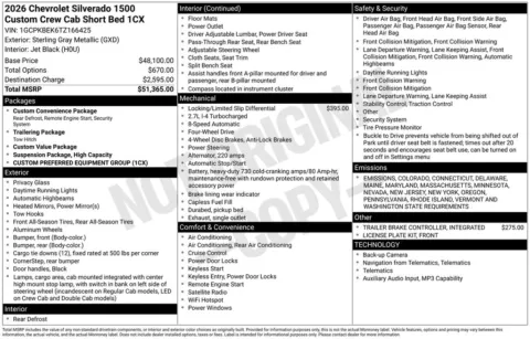 Photos of 2026 Chevrolet Silverado 1500 Custom for sale in Omaha, NE at Gregg Young Chevrolet - Omaha