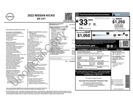 Photos of 2022 Nissan Kicks SR for sale in Omaha, NE at Gregg Young Chevrolet - Omaha