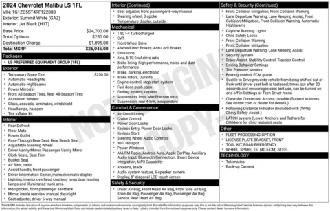 Photos of 2024 Chevrolet Malibu LS for sale in Omaha, NE at Gregg Young Chevrolet - Omaha