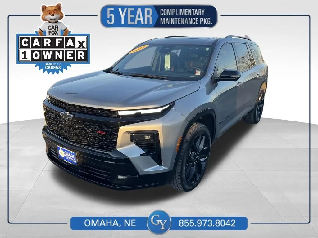 Gray 2025 Chevrolet Traverse RS for sale in Omaha, NE