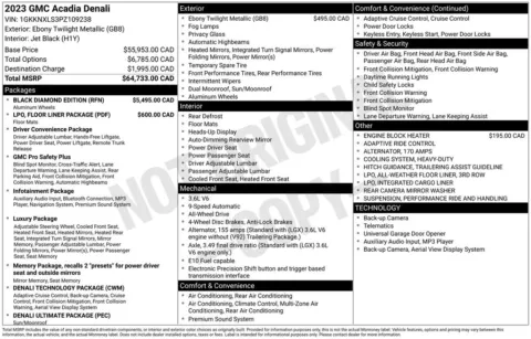 Photos of 2023 GMC Acadia Denali for sale in Omaha, NE at Gregg Young Chevrolet of Omaha