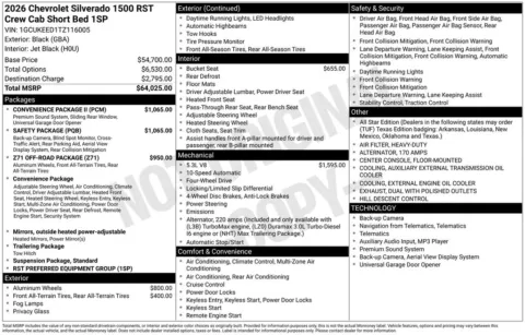 Photos of 2026 Chevrolet Silverado 1500 RST for sale in Omaha, NE at Gregg Young Chevrolet - Omaha