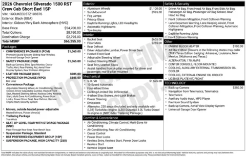 Photos of 2026 Chevrolet Silverado 1500 RST for sale in Omaha, NE at Gregg Young Chevrolet - Omaha