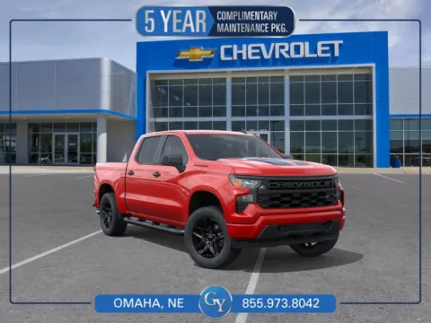 Red 2026 Chevrolet Silverado 1500 Custom for sale in Omaha, NE