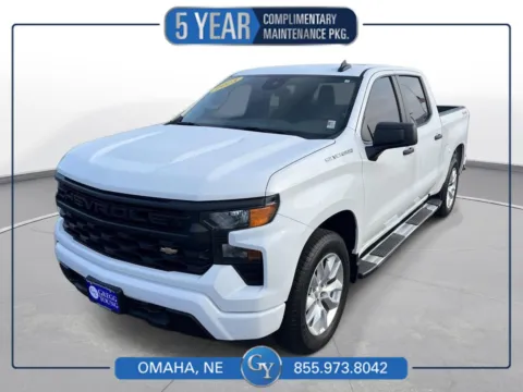 White 2022 Chevrolet Silverado 1500 Custom for sale in Omaha, NE
