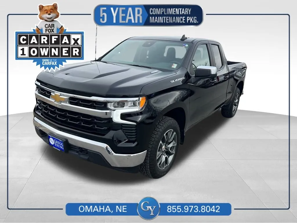 Black 2025 Chevrolet Silverado 1500 LT for sale in Omaha, NE