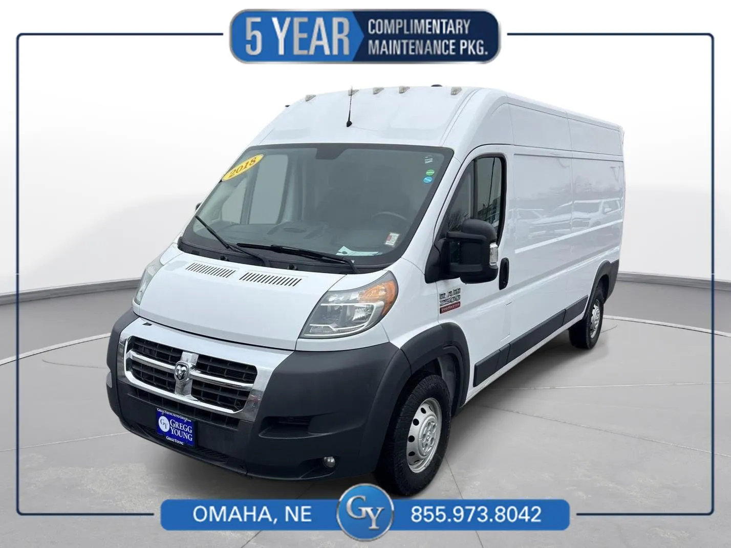 White 2018 Ram ProMaster Cargo Van High Roof for sale in Omaha, NE