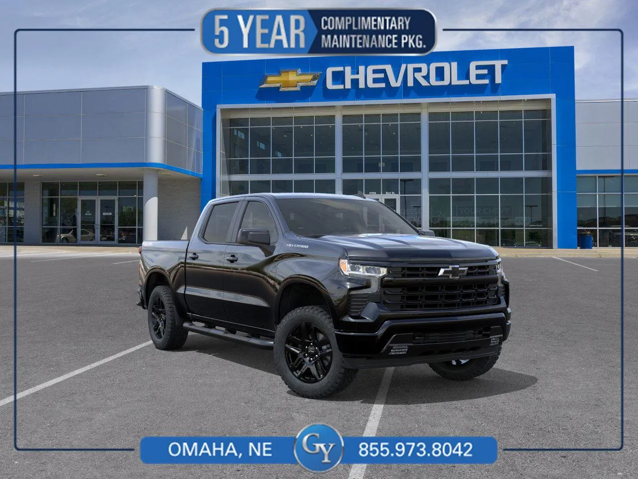 Black 2026 Chevrolet Silverado 1500 RST for sale in Omaha, NE