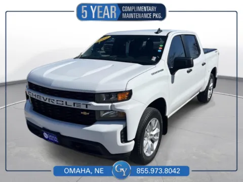 White 2021 Chevrolet Silverado 1500 Custom for sale in Omaha, NE
