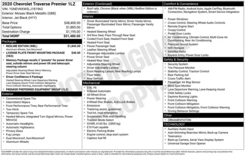 Photos of 2020 Chevrolet Traverse Premier for sale in Omaha, NE at Gregg Young Chevrolet of Omaha