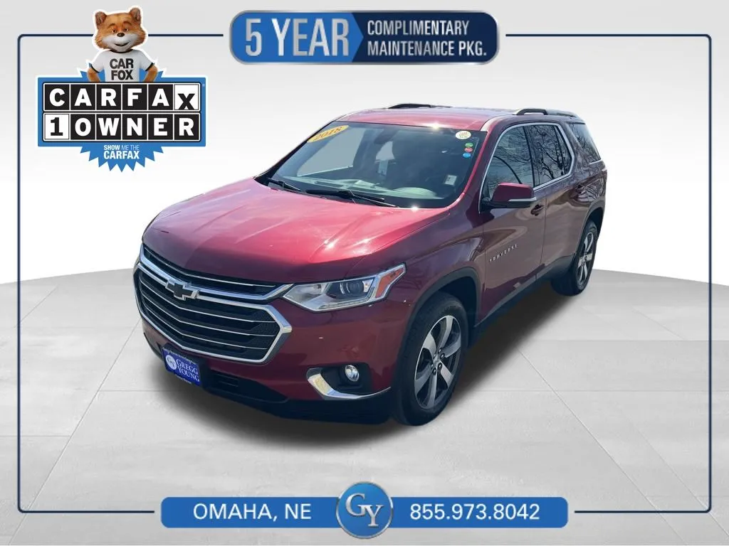 Red 2018 Chevrolet Traverse 3LT for sale in Omaha, NE