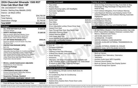 Photos of 2026 Chevrolet Silverado 1500 RST for sale in Omaha, NE at Gregg Young Chevrolet of Omaha