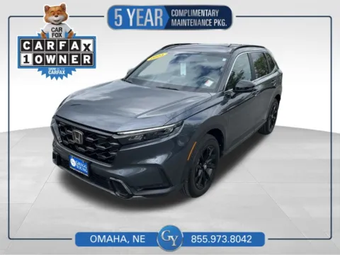 Silver 2025 Honda CR-V Hybrid Sport-L for sale in Omaha, NE