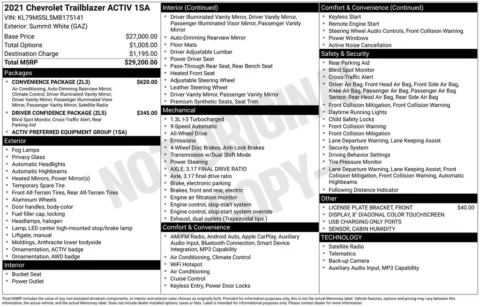 Photos of 2021 Chevrolet TrailBlazer ACTIV for sale in Omaha, NE at Gregg Young Chevrolet of Omaha