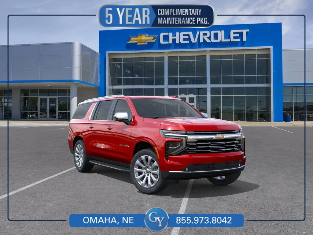 Red 2026 Chevrolet Suburban Premier for sale in Omaha, NE