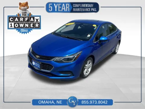 Blue 2017 Chevrolet Cruze LT for sale in Omaha, NE
