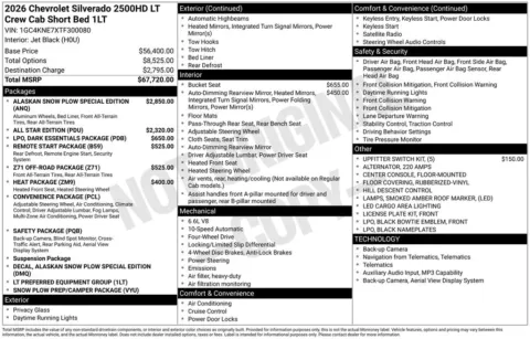 Photos of 2026 Chevrolet Silverado 2500HD LT for sale in Omaha, NE at Gregg Young Chevrolet of Omaha