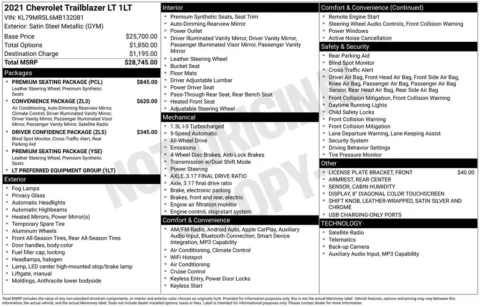 Photos of 2021 Chevrolet TrailBlazer LT for sale in Omaha, NE at Gregg Young Chevrolet of Omaha