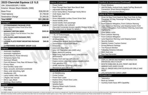 Photos of 2023 Chevrolet Equinox LS for sale in Omaha, NE at Gregg Young Chevrolet of Omaha