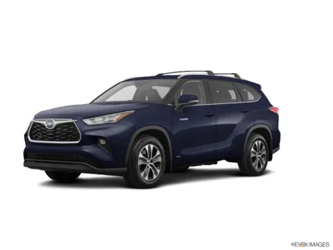 Blue 2021 Toyota Highlander Hybrid XLE for sale in Omaha, NE