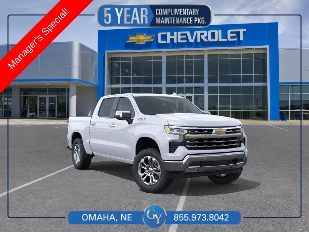 White 2026 Chevrolet Silverado 1500 LTZ for sale in Omaha, NE