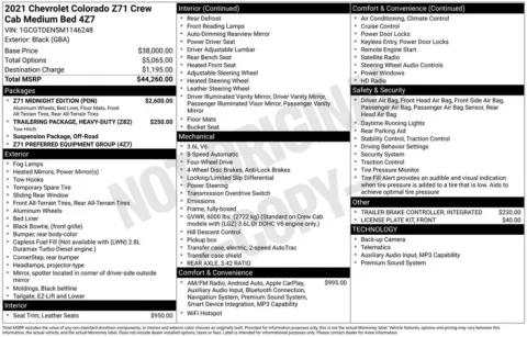 Photos of 2021 Chevrolet Colorado Z71 for sale in Omaha, NE at Gregg Young Chevrolet of Omaha