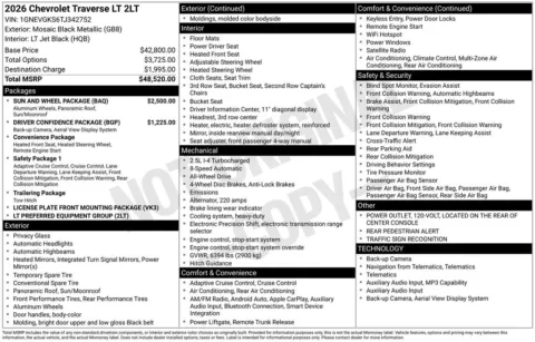 Photos of 2026 Chevrolet Traverse LT for sale in Omaha, NE at Gregg Young Chevrolet of Omaha