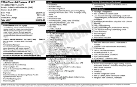 Photos of 2026 Chevrolet Equinox LT for sale in Omaha, NE at Gregg Young Chevrolet of Omaha