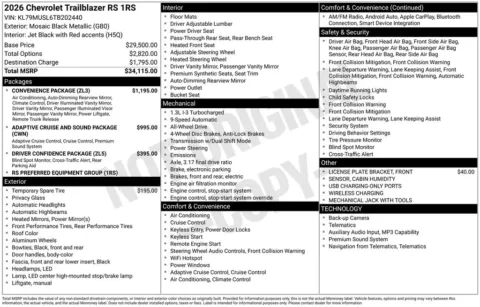 Photos of 2026 Chevrolet TrailBlazer RS for sale in Omaha, NE at Gregg Young Chevrolet of Omaha