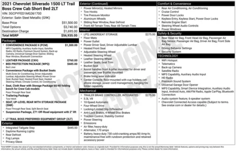 Photos of 2021 Chevrolet Silverado 1500 LT Trail Boss for sale in Omaha, NE at Gregg Young Chevrolet of Omaha