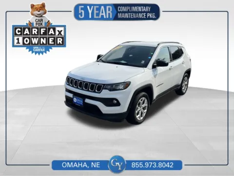 White 2024 Jeep Compass Latitude for sale in Omaha, NE