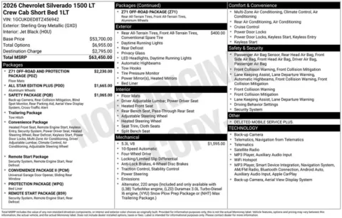 Photos of 2026 Chevrolet Silverado 1500 LT for sale in Omaha, NE at Gregg Young Chevrolet of Omaha