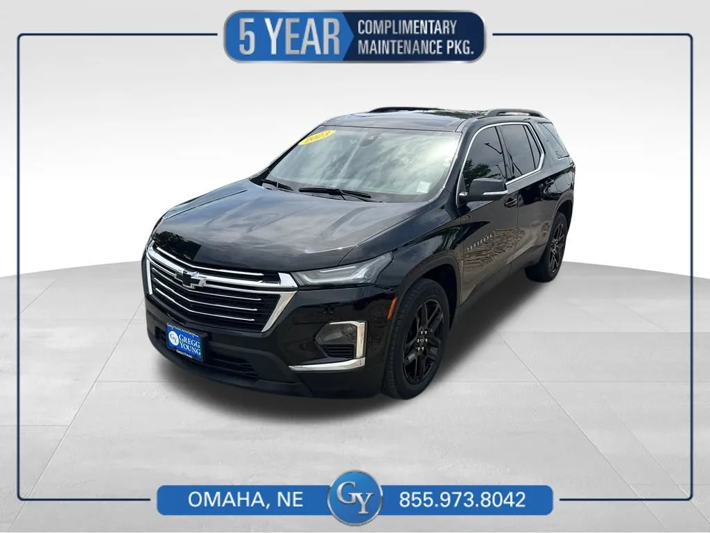 Black 2023 Chevrolet Traverse LT Leather for sale in Omaha, NE