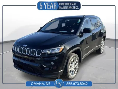 Black 2022 Jeep Compass Latitude Lux for sale in Omaha, NE
